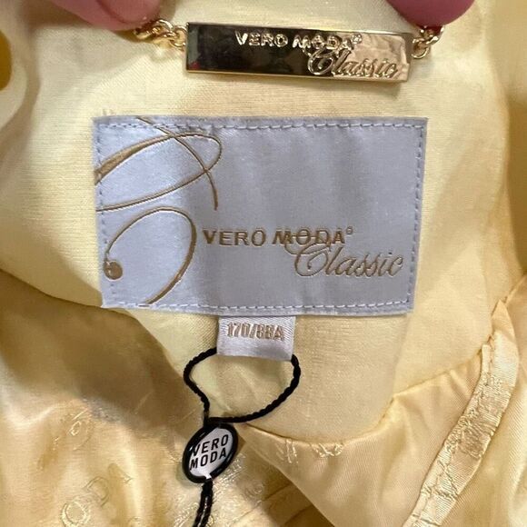 Vero Moda Classic Sasha 3/4 sleeve crop ColorBlock blazer jacket size small - Picture 6 of 7